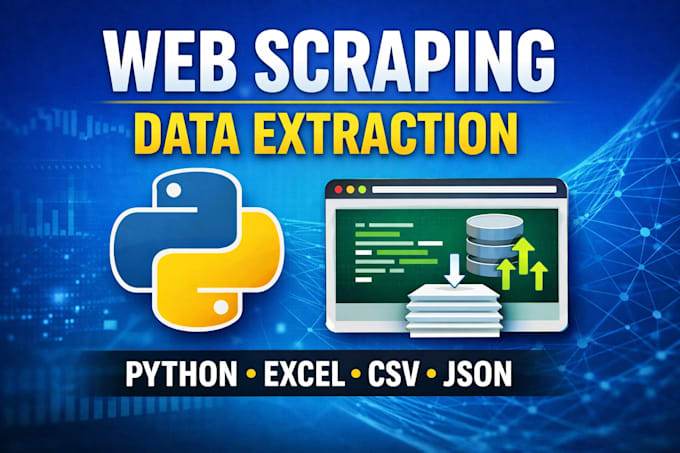 do python web scraping, data extraction and automation