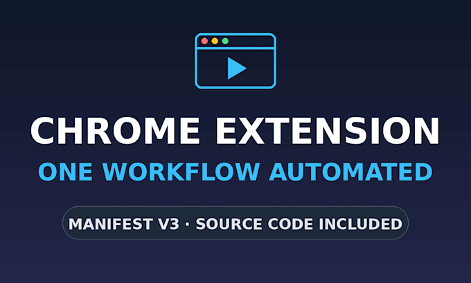 build a chrome extension for web automation