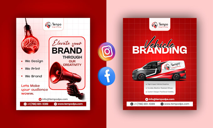 design facebook ad creative, instagram creative posts