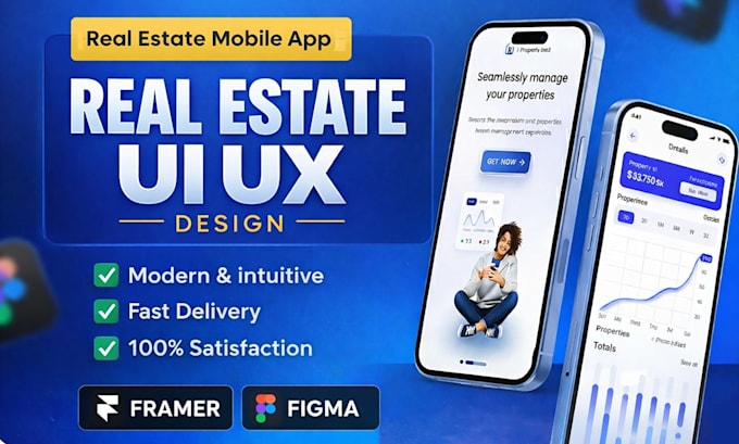 real estate mobile app uiux design ios and android