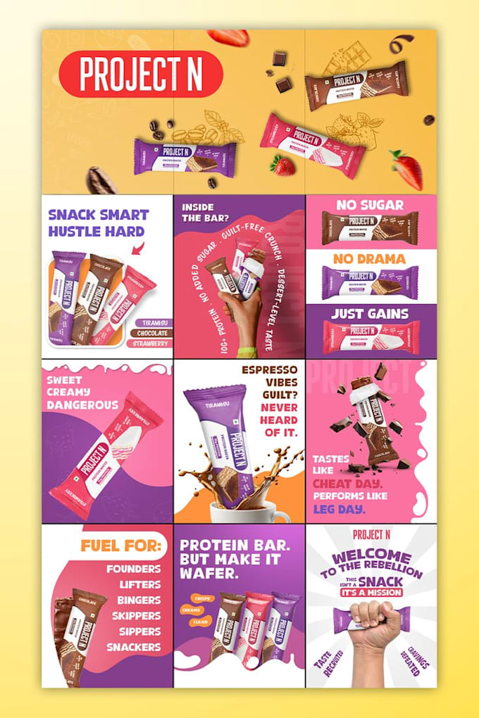 design ad creative, posts, stories, carousals for instagram facebook