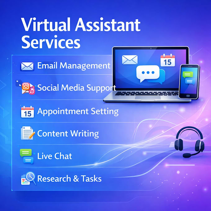 Be your professional virtual assistant for admin tasks by Angel_philip1 ...
