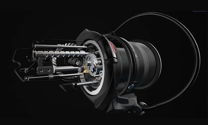 3d cinematic product ads animation industrial product design, cgi explosive view