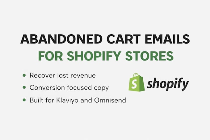 write high converting abandoned cart emails for shopify stores