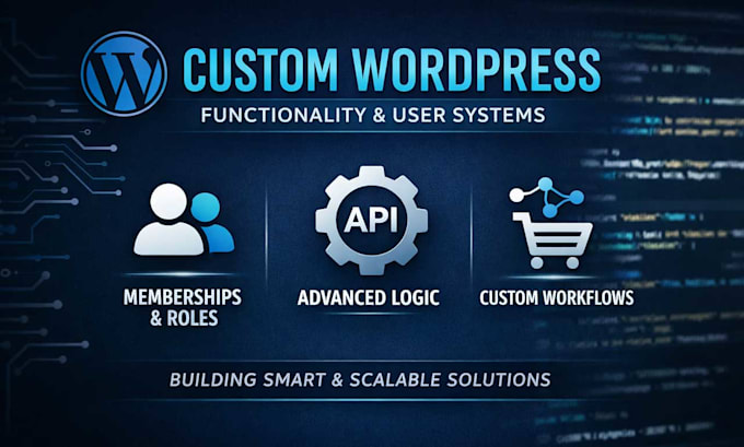 build advanced custom wordpress features and user systems