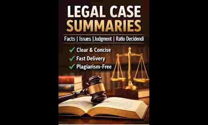 provide structured legal case summaries and analysis