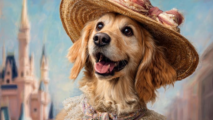 create amazing disney pet portrait