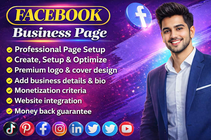 create and setup facebook business page