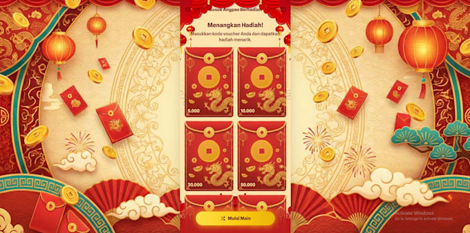 build custom scratch card angpao website with admin panel