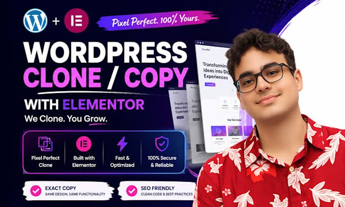 duplicate, copy or clone any website to wordpress