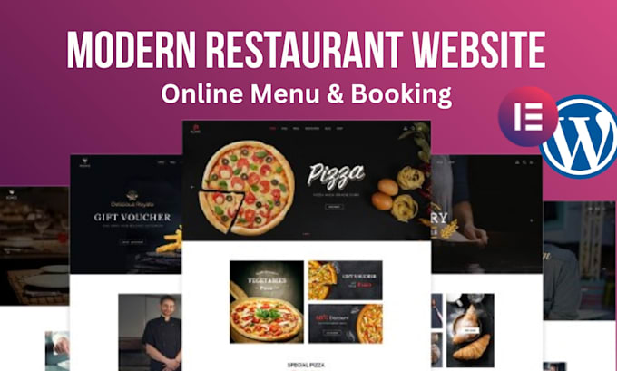wordpress website for a restaurant