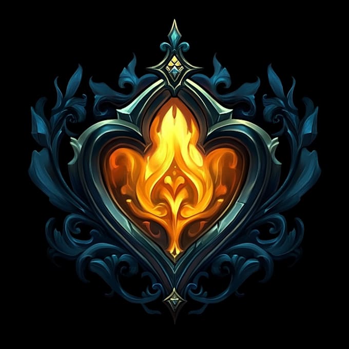 design a professional fantasy rpg game logo