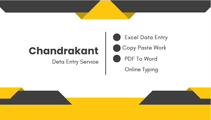 do fast data entry, excel wrok and copy paste job