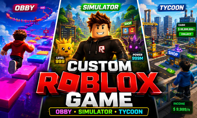 develop a roblox obby, simulator, tycoon, or multiplayer game