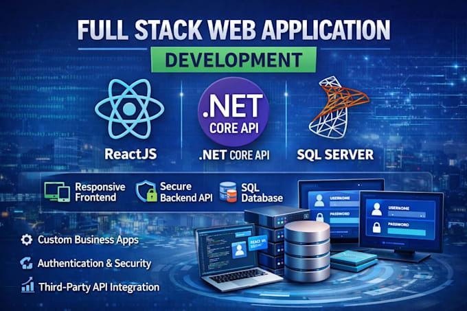 full stack web app with reactjs, angular, aspdotnet core API and sql server