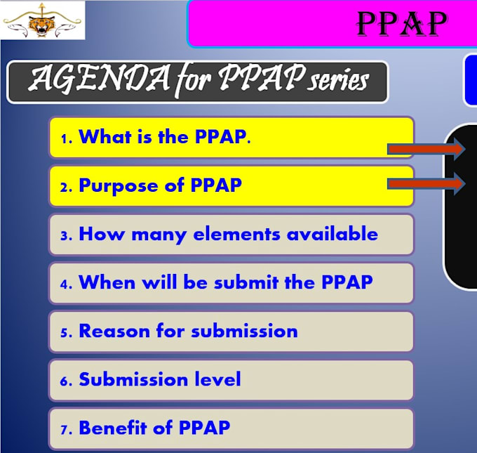 do or help to prepare  review the ppap documents and training