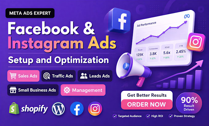 set up high converting facebook and instagram ads for lead generation and sales