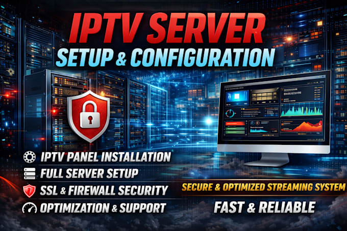 setup and configure your streaming server panel with full security and support