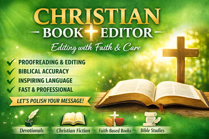 proofread and edit your christian manuscript
