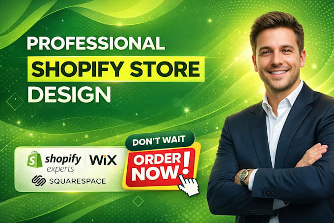 build custom shopify store, squarespace and wix stores
