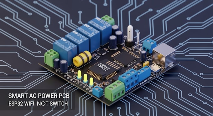 develop smart ac power controller pcb esp32 iot wifi switch