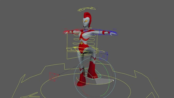 3d body rigging, ikfk controls, face rig,avatar rig, weight painting ...