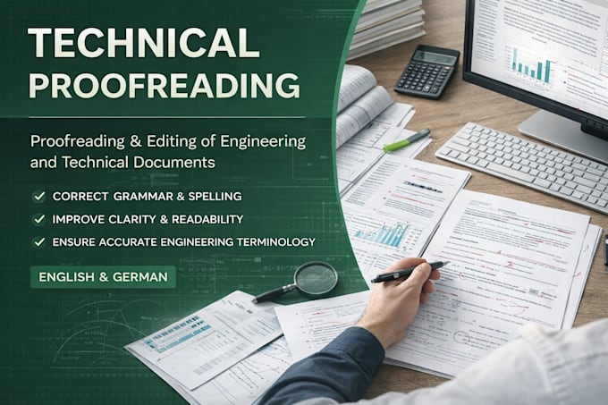 proofread and edit your engineering or technical documents