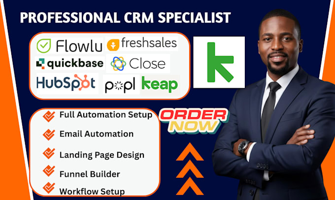 do flowlu quickbase hubspot keap automation freshsales popl close io integration