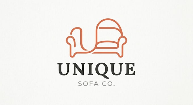 design a modern and elegant sofa logo for your brand