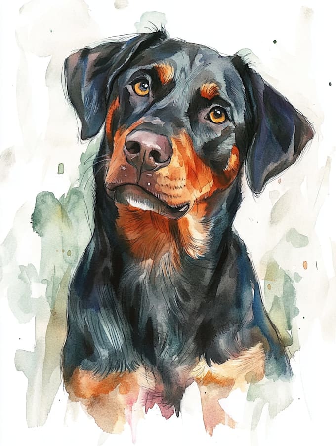 do amazing digital pet portrait painting