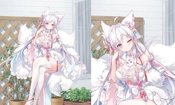 draw and rig live 2d vtuber model, live 2d vtuber model, vtuber commission