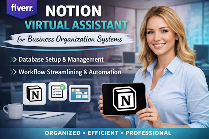be notion virtual assistant for business organization system