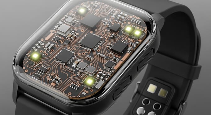 develop smartwatch health tracker imu wearable pcb with ble