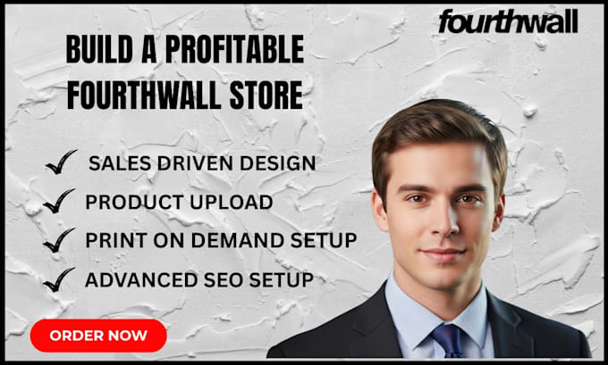 design a high converting fourthwall merch store for youtubers and streamers