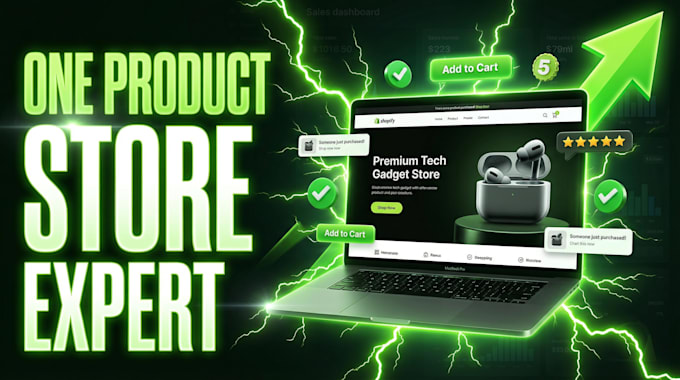 design a high converting shopify one product store website