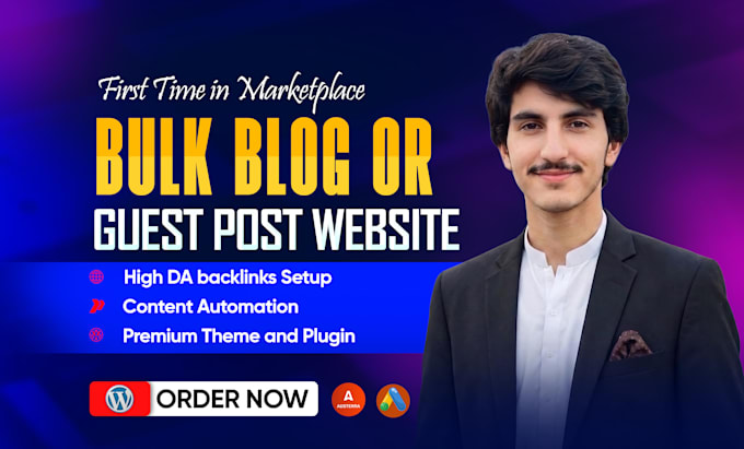 create autoblog or guest post wordpress websites with adsterra ads setup