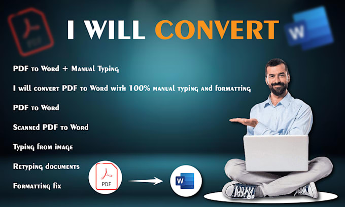 manually convert PDF to editable word with accuracy