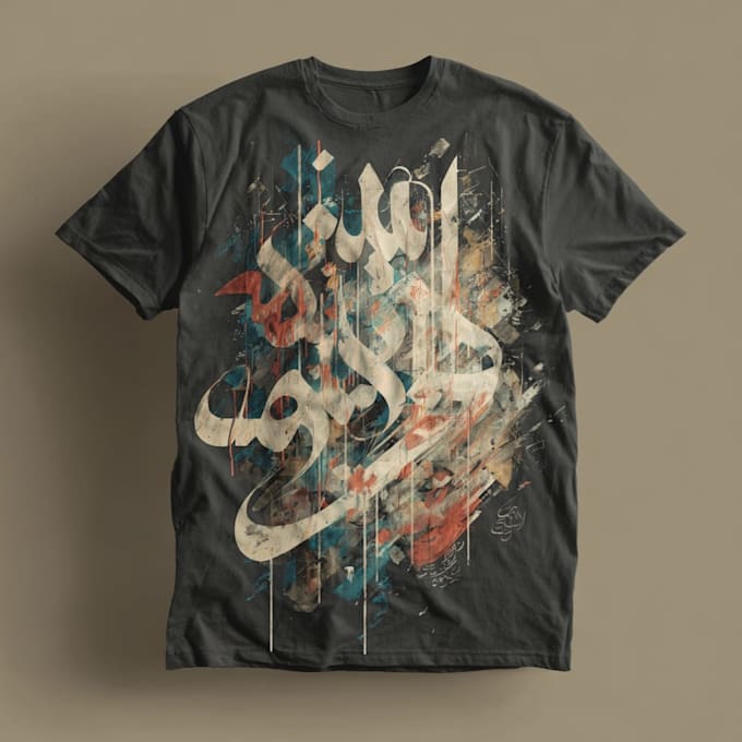 draw a typography t shirt design