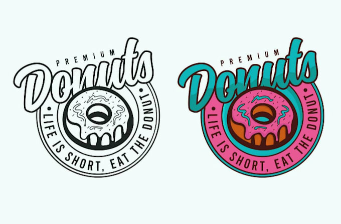 design food restaurant dessert donuts bakery logo