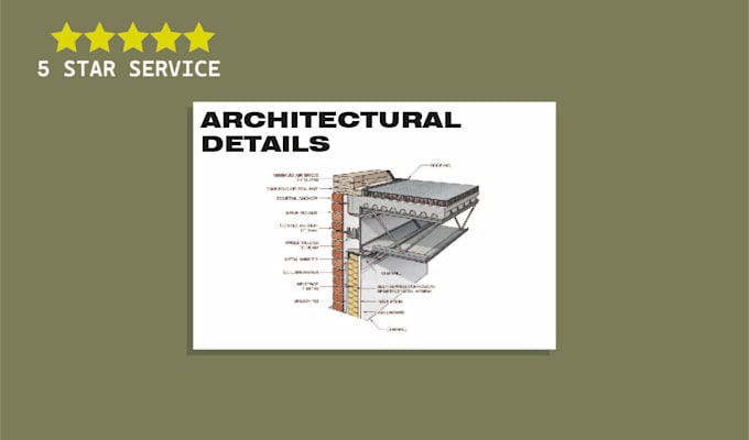 draw professional 2d and 3d architectural construction details