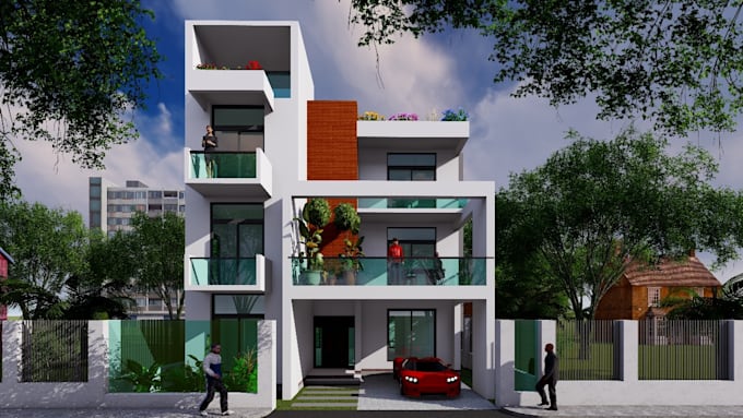 do sketchup 3d modeling and  high quality render