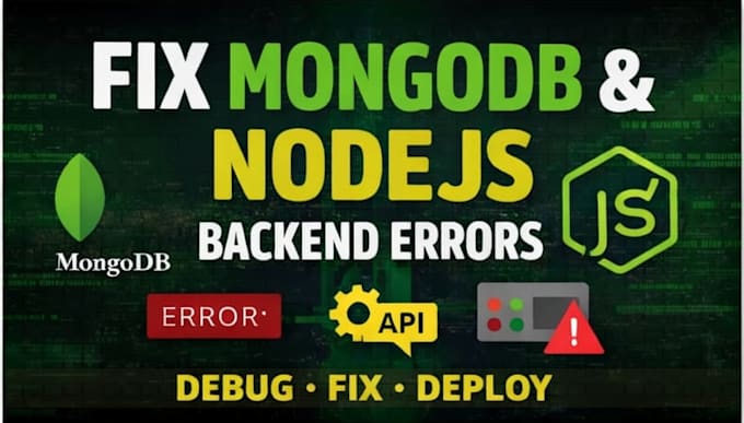 fix your mongodb mongoose or nodejs backend errors
