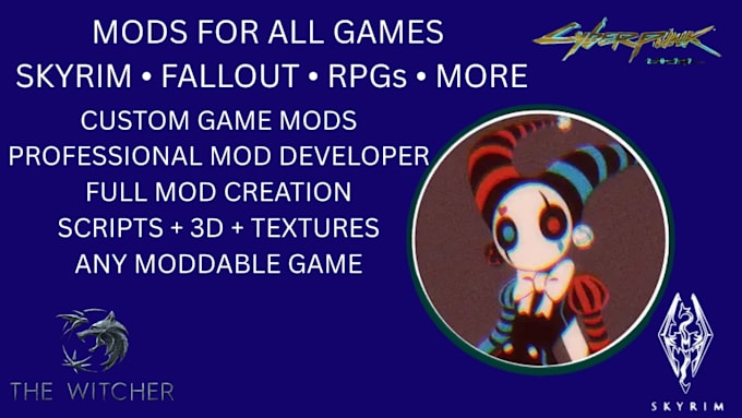 create custom game mods and 3d assets
