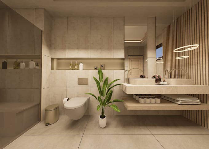 design and render luxury,classic,bathroooms for apartments