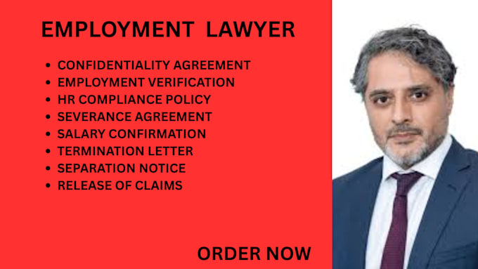 draft employment verification letters,severance package and compliance documents