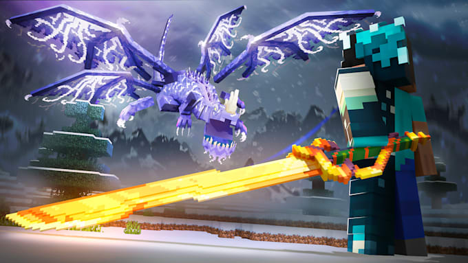 design minecraft thumbnail that will increase your CTR