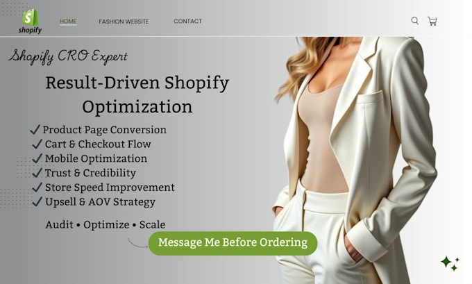 do shopify cro, shopify store audit, shopify upsell setup, shopify sales