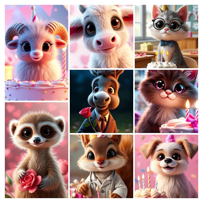 make a cute ai talking pet video greeting