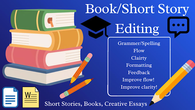 edit and proofread any fiction work