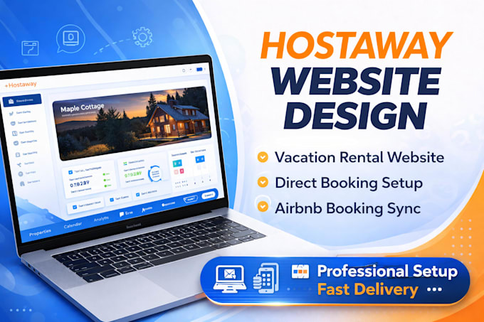 build hostaway vacation rental website with airbnb booking sync
